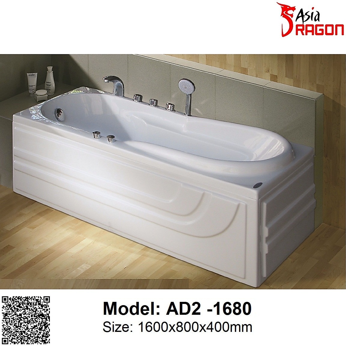 Bồn tắm Massage Asia Dragon AD2-1680